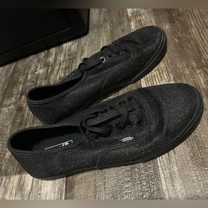 Black glitter/sparkly vans women’s size 8. Like new!